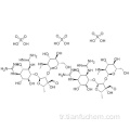 D-Streptamine, O-2-deoksi-2- (metilamino) AI-glukopiranosil- (1®2) -O-5-deoksi-3-C-formil-AI-lyxofuranosyl- (1®4) -N1, N3-bis (aminoiminometil) -, sülfat (2: 3) CAS 3810-74-0